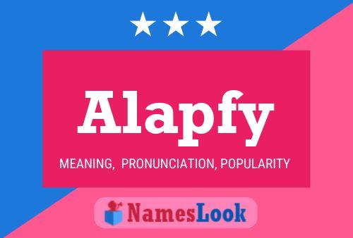 ملصق اسم Alapfy