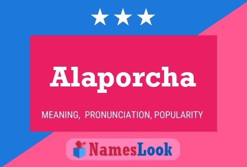 ملصق اسم Alaporcha