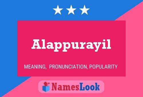 ملصق اسم Alappurayil