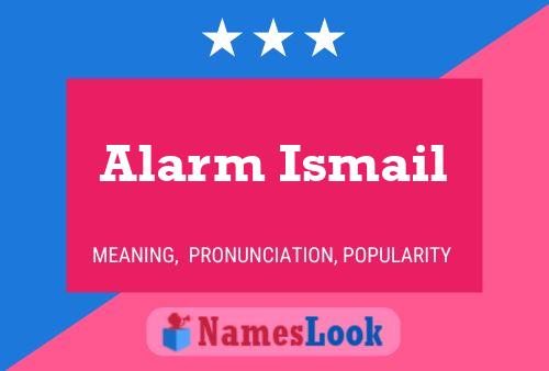 ملصق اسم Alarm Ismail