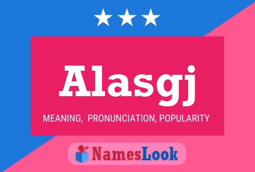 ملصق اسم Alasgj