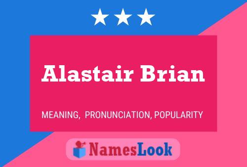 ملصق اسم Alastair Brian