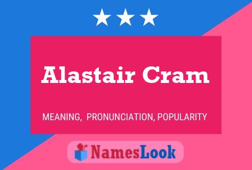 ملصق اسم Alastair Cram