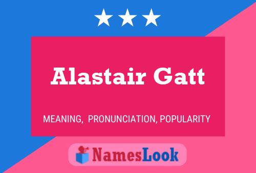 ملصق اسم Alastair Gatt