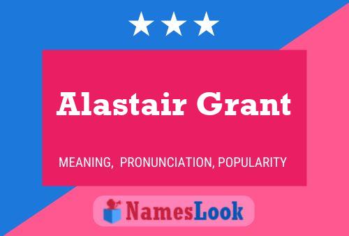 ملصق اسم Alastair Grant