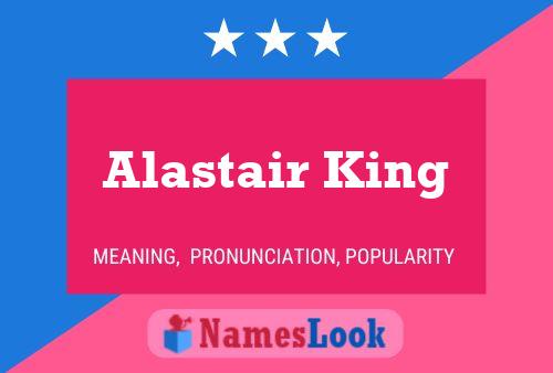 ملصق اسم Alastair King