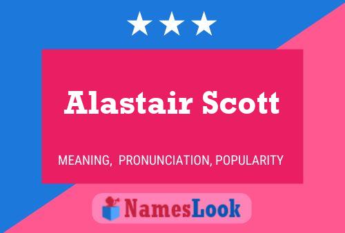 ملصق اسم Alastair Scott