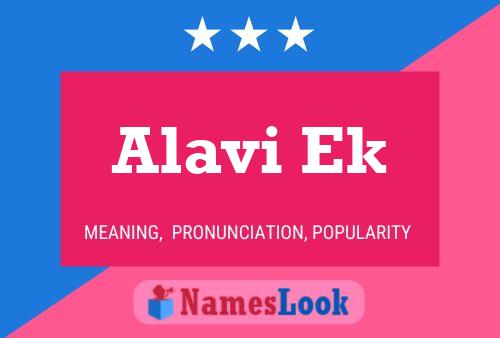 ملصق اسم Alavi Ek