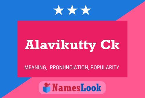 ملصق اسم Alavikutty Ck