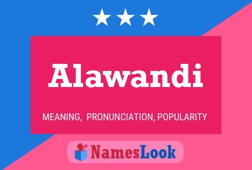 ملصق اسم Alawandi