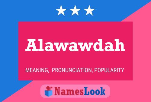 ملصق اسم Alawawdah