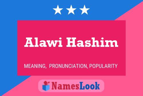 ملصق اسم Alawi Hashim