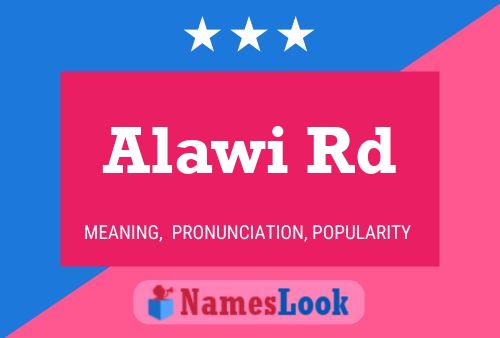 ملصق اسم Alawi Rd