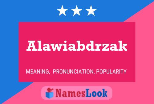 ملصق اسم Alawiabdrzak