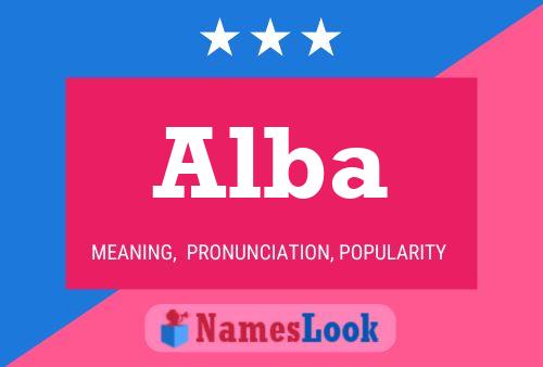 ملصق اسم Alba