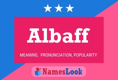 ملصق اسم Albaff