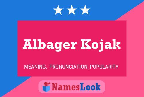 ملصق اسم Albager Kojak