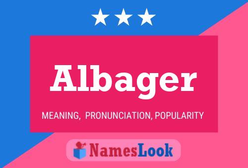 ملصق اسم Albager