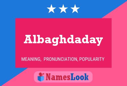 ملصق اسم Albaghdaday