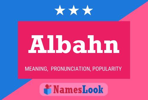 ملصق اسم Albahn