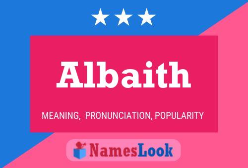 ملصق اسم Albaith