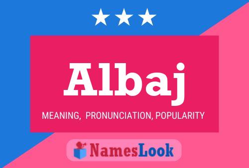 ملصق اسم Albaj