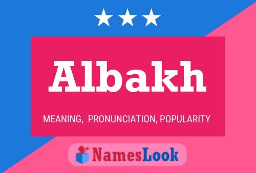 ملصق اسم Albakh