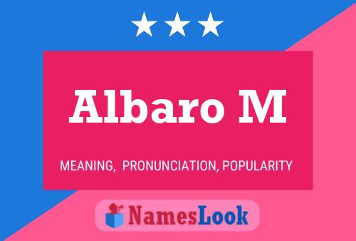 ملصق اسم Albaro M