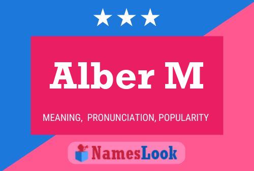 ملصق اسم Alber M