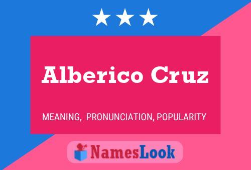 ملصق اسم Alberico Cruz