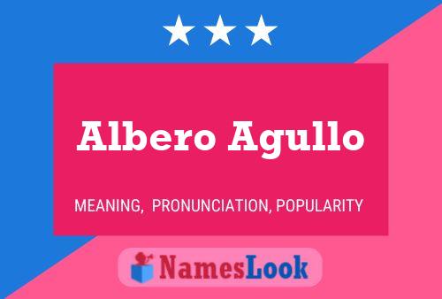 ملصق اسم Albero Agullo