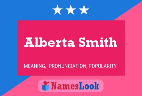 ملصق اسم Alberta Smith