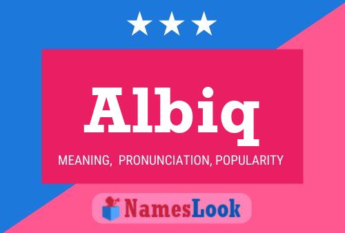 ملصق اسم Albiq