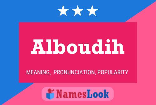 ملصق اسم Alboudih