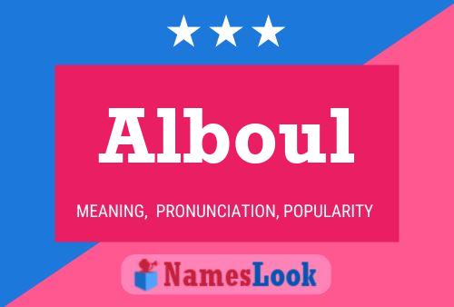 ملصق اسم Alboul