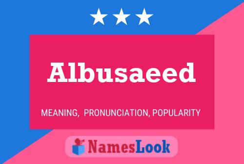 ملصق اسم Albusaeed