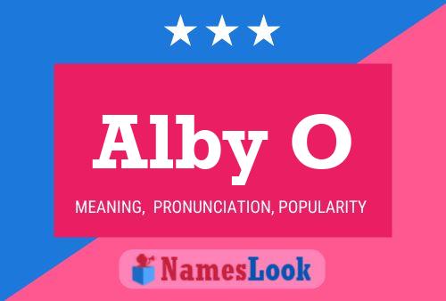 ملصق اسم Alby O