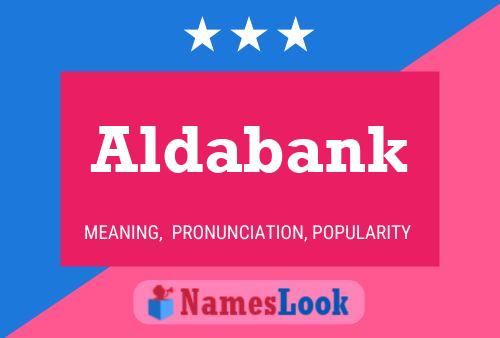 ملصق اسم Aldabank