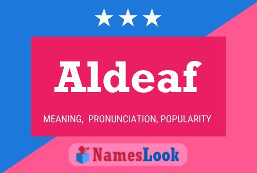 ملصق اسم Aldeaf