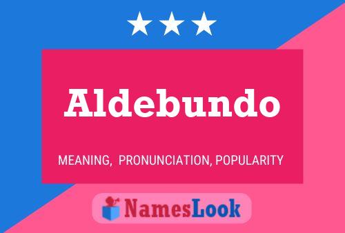 ملصق اسم Aldebundo