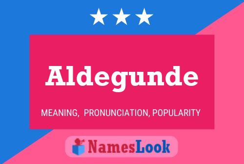 ملصق اسم Aldegunde