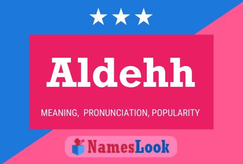 ملصق اسم Aldehh