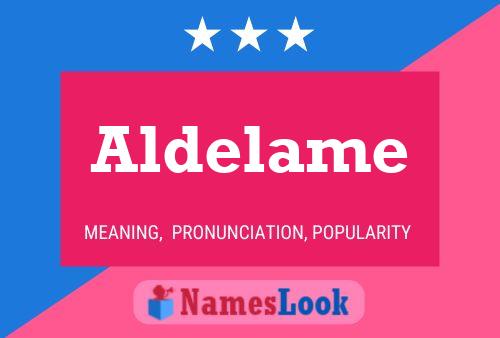 ملصق اسم Aldelame