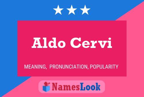 ملصق اسم Aldo Cervi