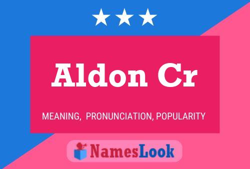 ملصق اسم Aldon Cr