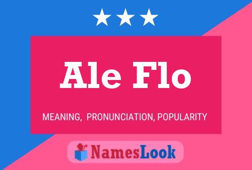 ملصق اسم Ale Flo