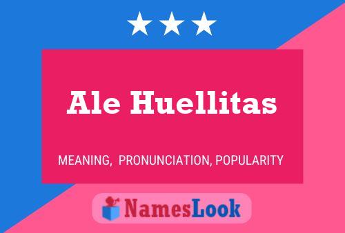 ملصق اسم Ale Huellitas