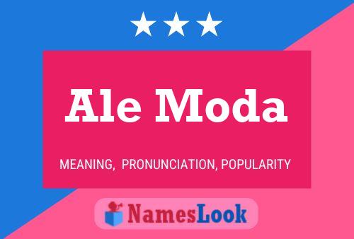 ملصق اسم Ale Moda