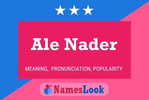 ملصق اسم Ale Nader