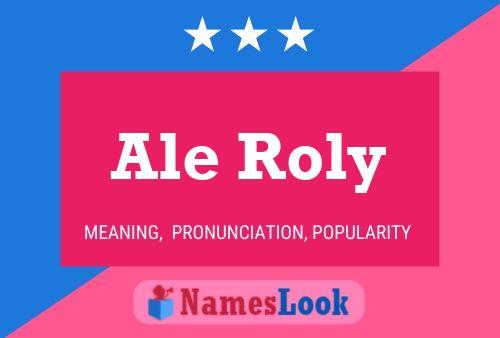 ملصق اسم Ale Roly